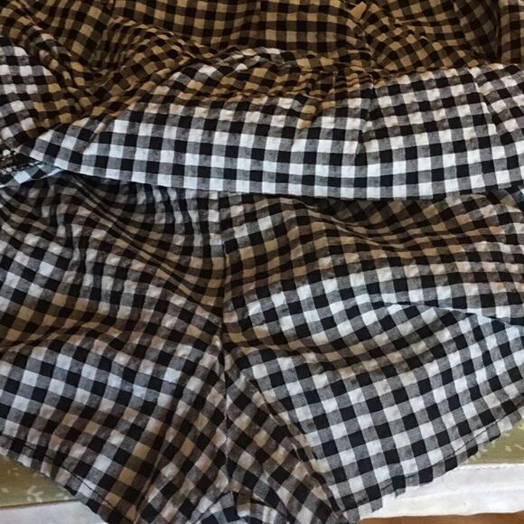Seersucker gingham in black & white top & skort st - Picture 15 of 15